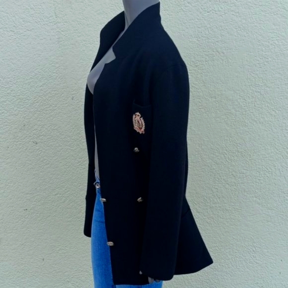 LAUREN RALPH LAUREN LADIES PURE MERINO WOOL CRESTED LUXURY BLAZER (HONG KONG) - Picture 7 of 17